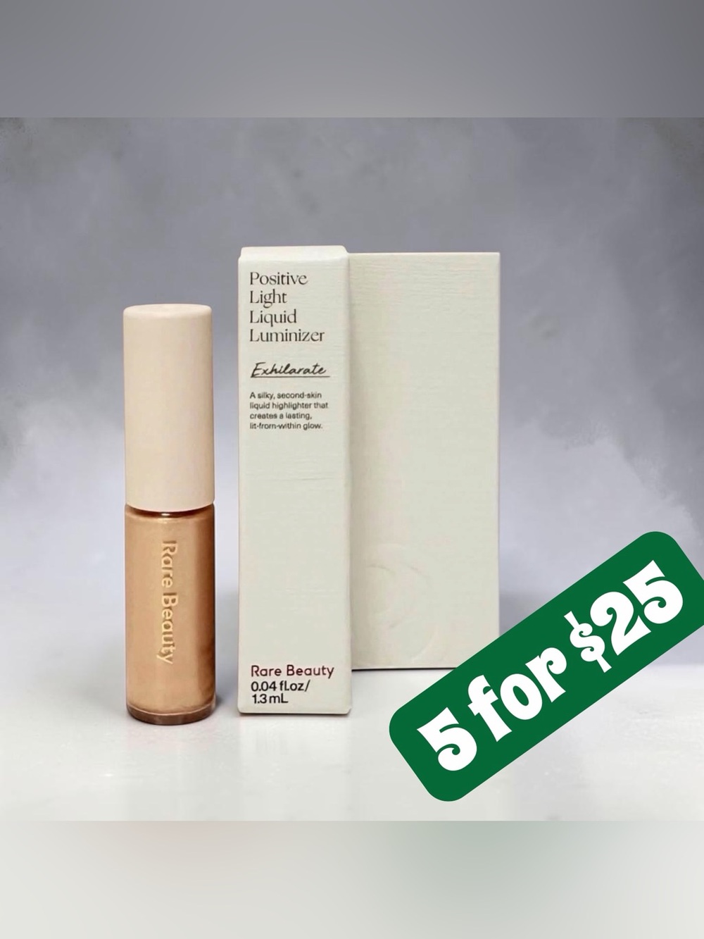 5 ITEMS FOR $25 • Rare Beauty Positive Light Liquid Luminizer 1.3mL Deluxe Sampl